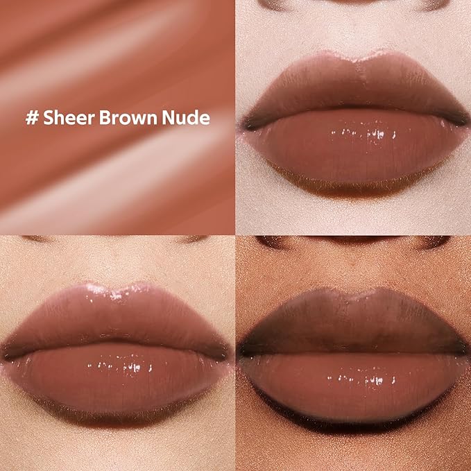 bayfree Hydrating Tinted Lip Oil, Korean Lip Gloss with High Shine & Pigmented Color, Lightweight Non-Sticky Formula for Dry Lips, Vitamin E Enriched for All-Day Moisturizing, Vegan & Cruelty-Free