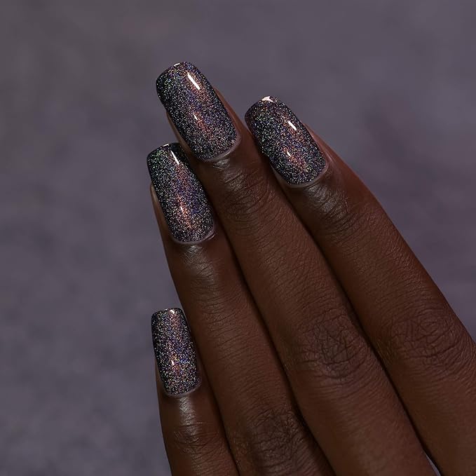 ILNP Stay Hidden - Smokey Grey Holographic Nail Polish