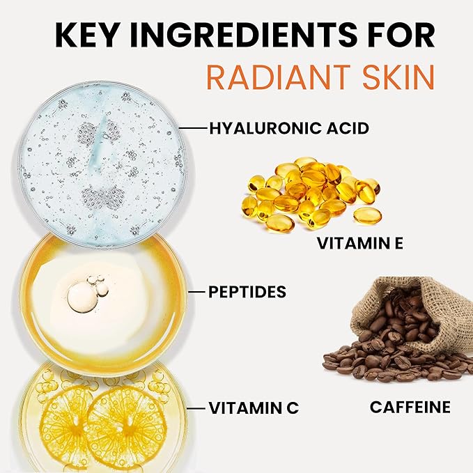 Super Vitamin C Serum 2-Pack — Hydrating Brightening Face Serum with Vitamin C, Hyaluronic Acid, Vitamin E, Niacinamide & Peptides — Helps Improve the Look of Uneven Skin Tone, Fine Lines & Radiance