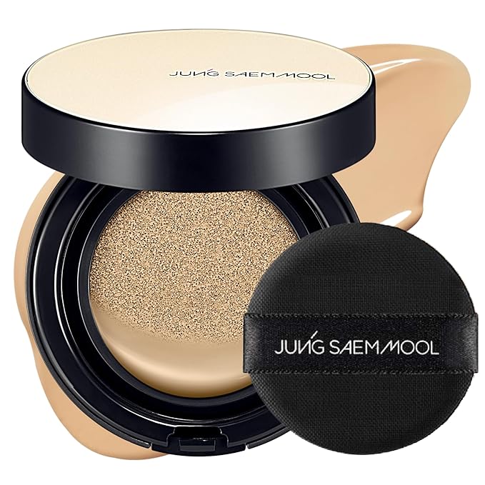 JUNG SAEM MOOL [ SPF ] Essential Skin Nuder Cushion (23 Medium Deep) | Refill Not Included (0.49 Fl Oz) | SPF50 Broad Spectrum | Natural Finish | Makeup Artist Brand