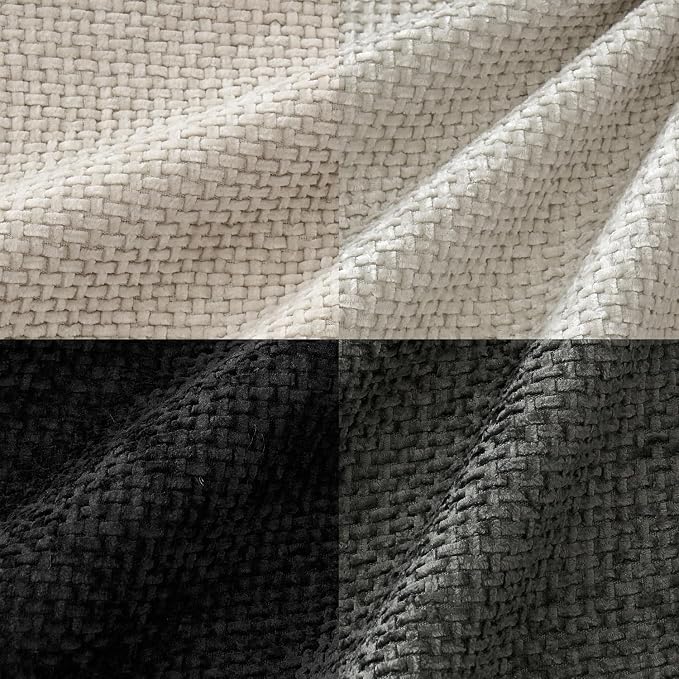 MIULEE Throw Pillow Insert and Chenille Pillow Covers