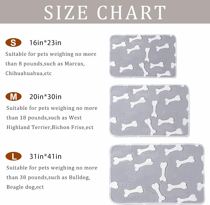 1 Pack 3 Blankets for Dog Puppy Cat (Large 41x31'', Star, Bone, Love) | Super Soft Fluffy Premium Fleece Pet Blanket Flannel Paw Printed Throw