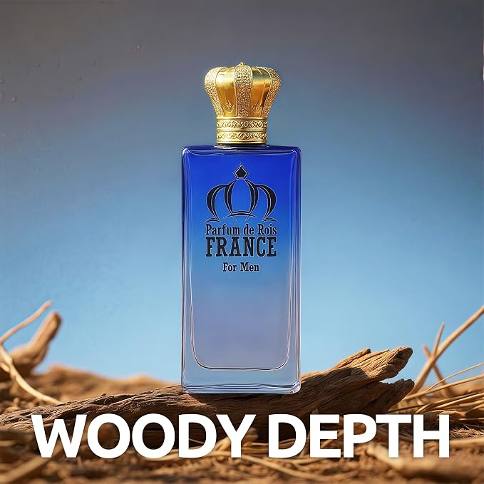 AFLUXE PARFUM DE ROIS FRANCE Long-Lasting Cologne for Men | Fresh Citrus & Woody Scent | Eau de Toilette 100ml Spray | Day to Night Fragrance