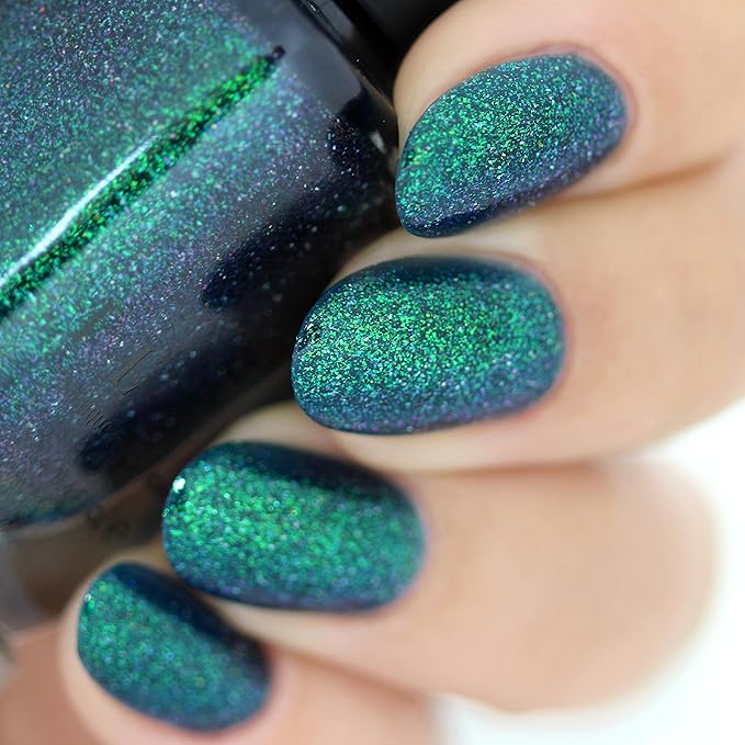 ILNP Riddle Me This - Deep Blue Holographic Shimmer Nail Polish