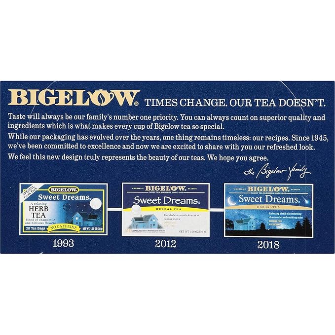 Bigelow Tea Herbal Tea Sweet Dreams 20 bag (Pack of 3)