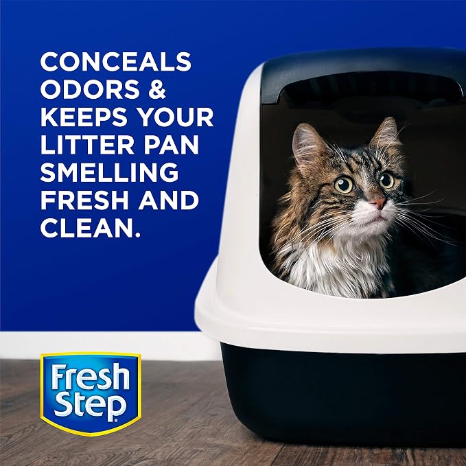 Fresh Step Cat Litter Crystals Deodorizer, Non Toxic Odor Neutralizing Crystals for Litter Boxes that Help Control Smells and Keep Home Areas Fresh, Fresh Scent, 15 Ounce - 3 Pack | Non-toxic crystals neutralize odor at the source in any litter box, ke...