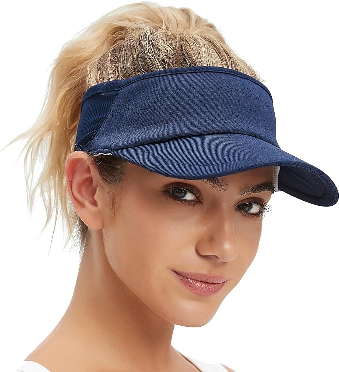 Sun Visor Hats Lightweight Stretchy for Running Tennis Golf | Portable,Mesh breathable,Quick-dry,Cooling Visor Hat,Stretch Fit,For Outdoor Sport Pickleball,Beach Volleyball