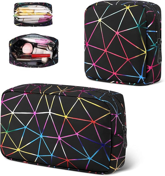 Likesing Period Bag for Teen Girls, Leather Sanitary Napkin Storage Bag, Portable Menstrual Pad Bag Period Pads Pouch, Small Make Up Bags