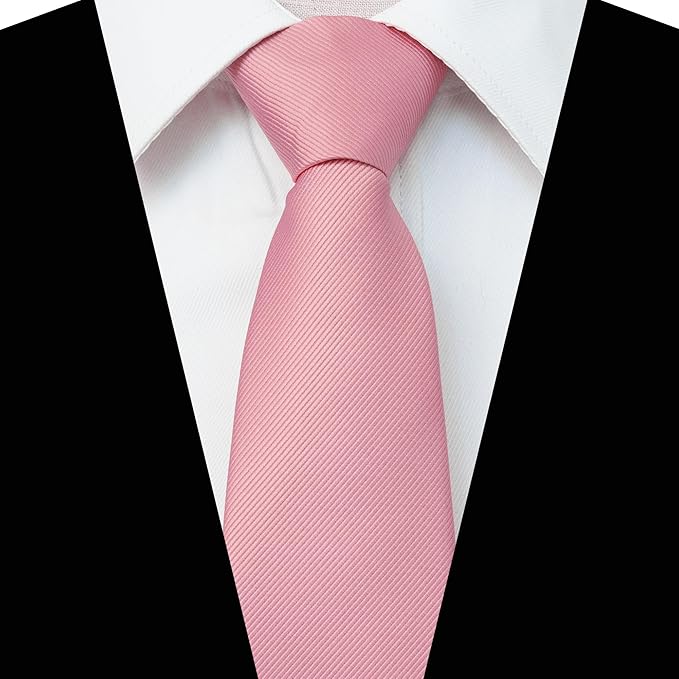JEMYGINS 3.15“Solid Color Pre-tied Adjustable Necktie for Business and Wedding