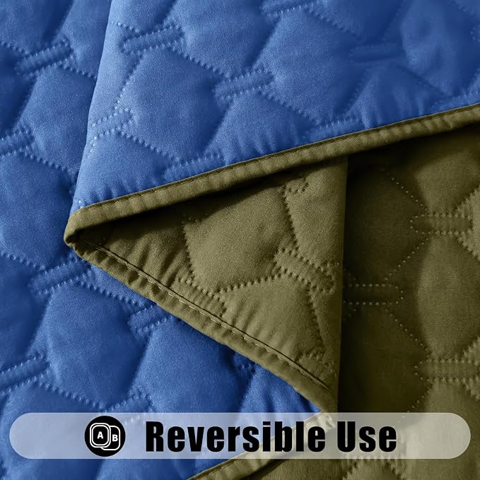 Smiry Waterproof Dog Bed Cover Blanket, Reversible Pet Blanket | Soft Reversible, Washable Leakproof Cats Dogs Couch Cover for Sofa, Couch, Furniture (30x53 Inch)