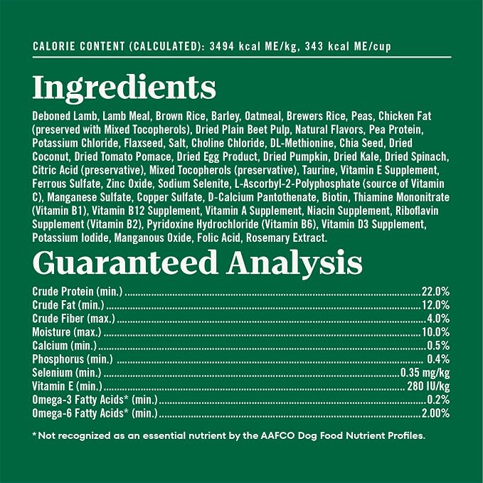 Nutro Natural Choice Large Breed Adult Dry Dog Food, Lamb & Rice, 36 lb | Real lamb #1 ingredient, non-GMO, no corn, wheat, soy, crafted in USA, supports joints, digestion, immunity, skin & coat