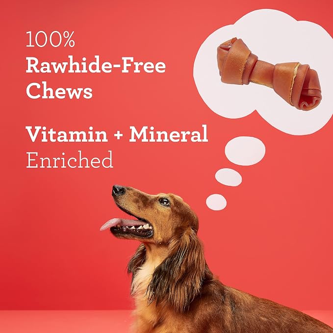 DreamBone Mini Chews, Made with Real Beef, Rawhide-Free Chews for Dogs, 24 Count (Pack of 2)