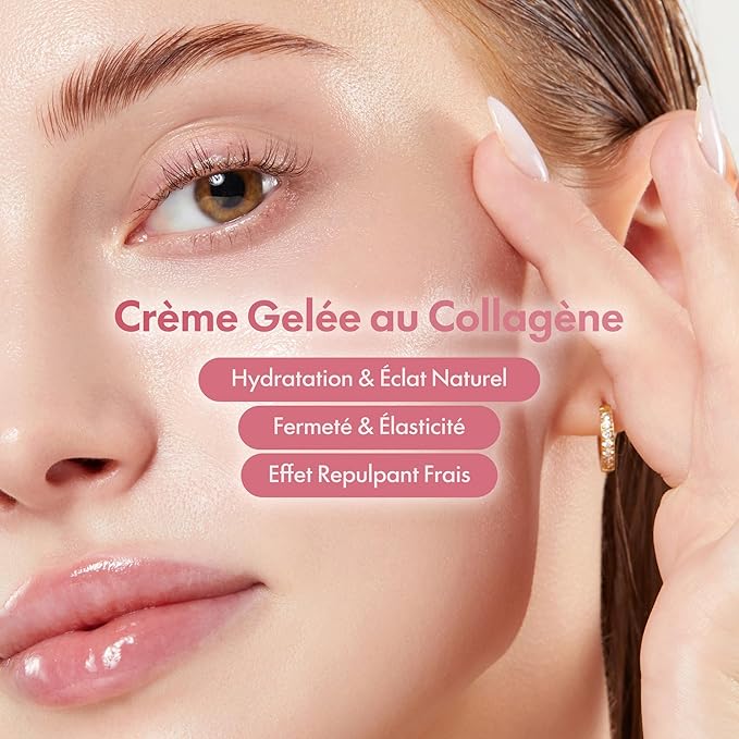 medicube Collagen Jelly Cream- Niacinamide & Freeze-Dried Hydrolyzed Collagen - Boosts skin's barrier hydration and gives 24h Glow & Lifted Look - Korean skincare (1.69 Fl Oz (Pack of 1))