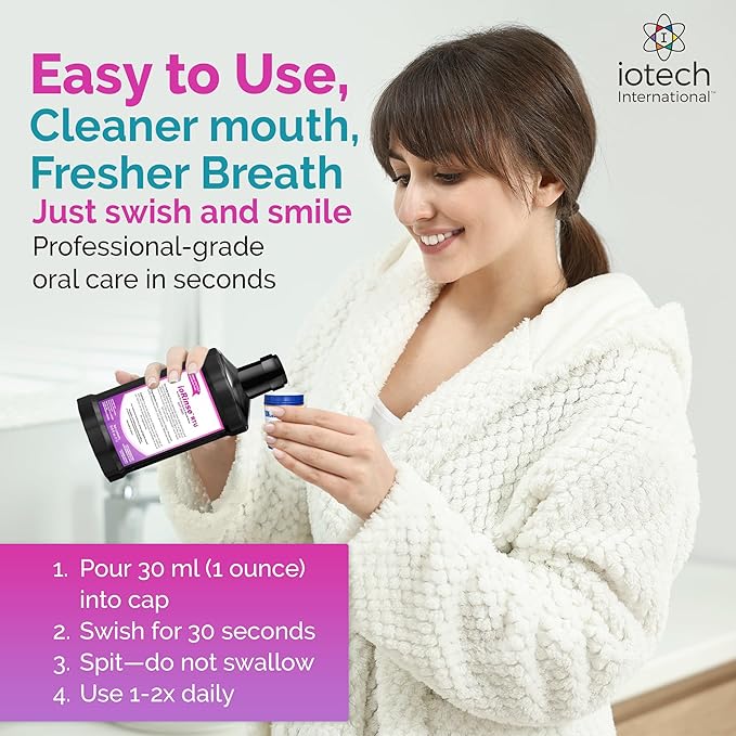 Recommended by 1,000s of Dental Professionals Because it Simply Works Better. Professional Strength ioRinse RTU. Powerful, Long-Lasting, Breath freshening That You Can Trust. Soft Mint 16 oz