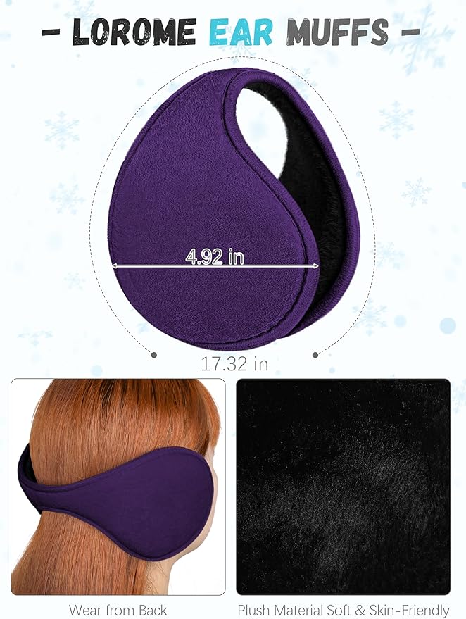 Winter Hat Scarf Gloves and Ear Warmer, Warm Knit Beanie Hat Touch Screen Gloves Set Winter Gifts Neck Scarves for Women