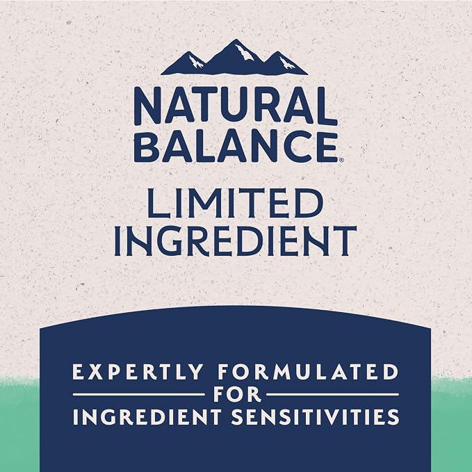 Natural Balance Limited Ingredient Adult Dry Dog Food - Balanced Nutrition for Adult Dogs - Grain Free, Soy-Free Recipe - Limited Ingredient Formula - 24 lb - Chicken & Sweet Potato Recipe