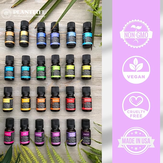 Plantlife Hope Aromatherapy Essential Oil Blend - Straight from The Plant 100% Pure Therapeutic Grade - No Additives or Fillers - Made in California 10 ml