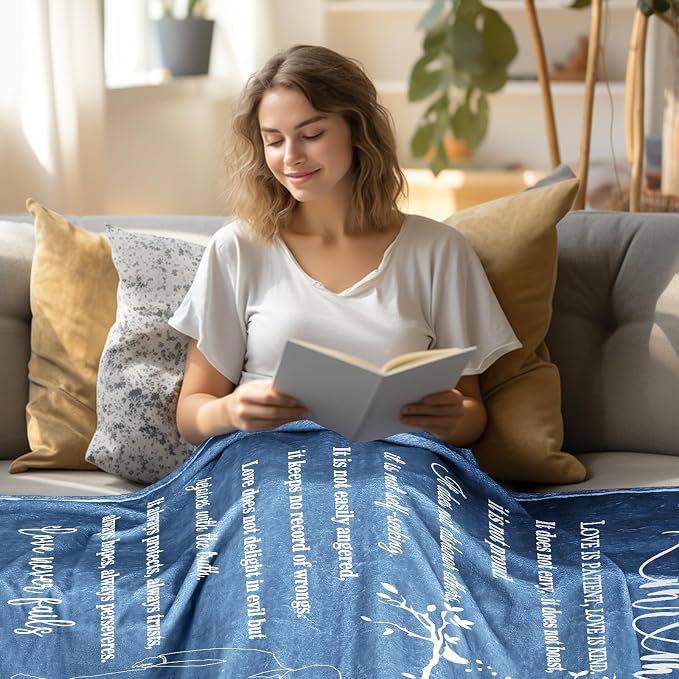 Wedding Gifts for Couples, Bridal Shower Gifts for Bride to Be Soft Blanket | Anniversary Mr and Mrs Gifts, Wedding Gifts for Newlyweds Wedding Throw Blanket 60*50 Inch (Blue)