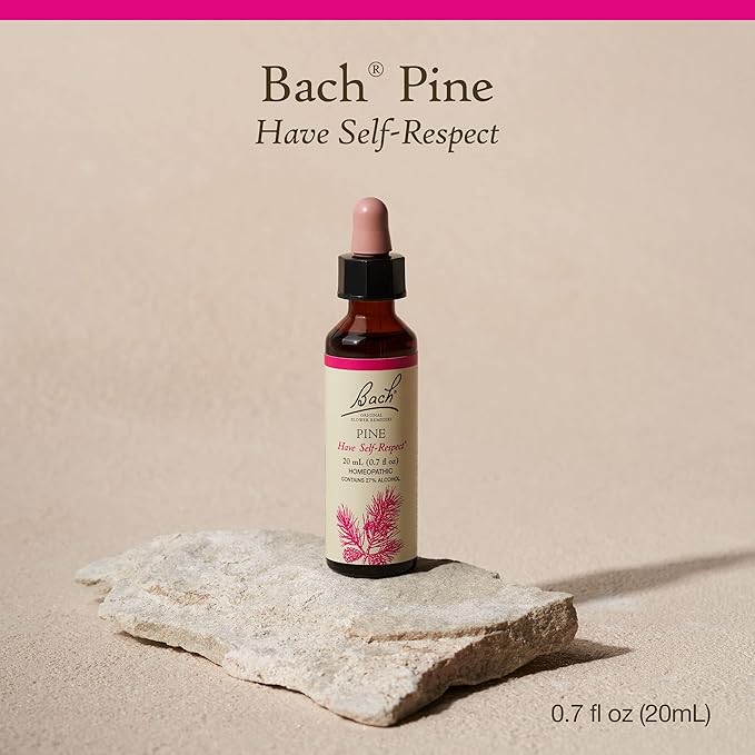 Bach Original Flower Remedies, Pine - Have Self-Respect - Natural Homeopathic Flower Essence for Emotional Balance - Vegan, Gluten Free, Sugar Free - 20mL Dropper