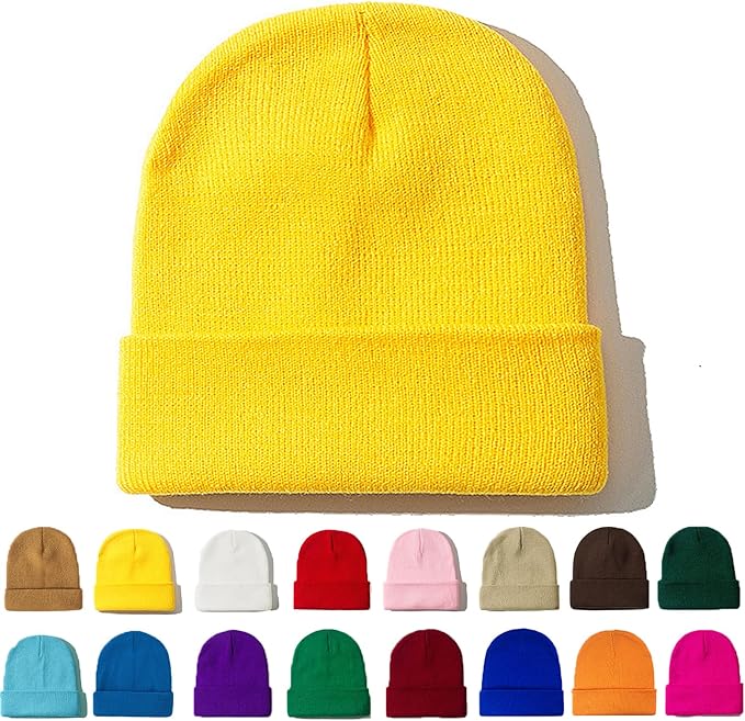 ZOORON Beanie for Women Men Ski Watch Cap Cuffed Plain Skull Knit Hat Soft Fisherman Winter Hat