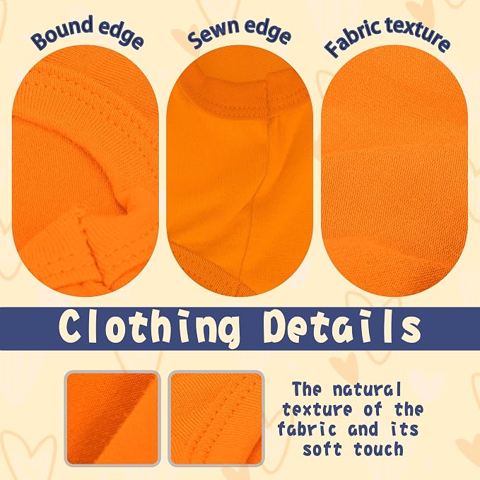 Stylish Cotton Dog Shirt with Print, Soft & Breathable, All-Season Comfort, Fits Most Breeds - Perfect Pet Apparel for Small, Medium, Large Dogs.Orange XL
