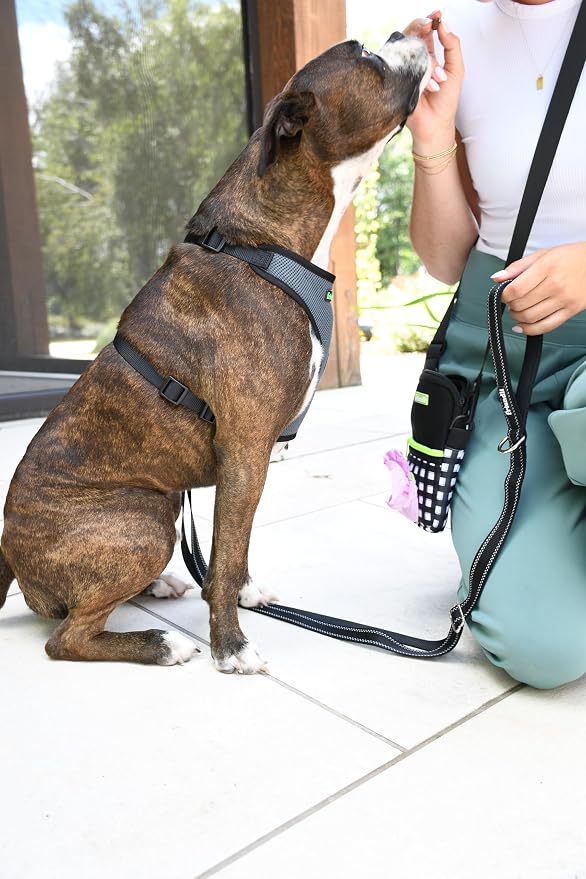 Neoprene Dog Treat Pouch – Compact Shoulder Bag with Food Storage, Waste Bag Dispenser, Durable, Lightweight, Easy Access, Adjustable Strap, Ideal for Walks & Training Sessions