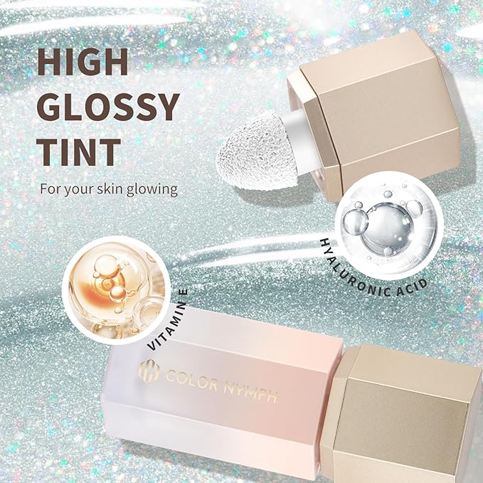 Color Nymph Liquid Highlighters For Face Eye Body Gel Cream Highlighter Chameleon Shimmer Makeup Highlighter iluminadores de maquillaje - 03# Fluorescent Blue