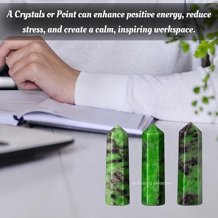 Amazing Gemstone Crystal Points Bulk Healing Crystals & Stones - Premium Single Terminated Healing Wand Point Bulk Crystals for Crafts, Crystal Grid, DIY Work