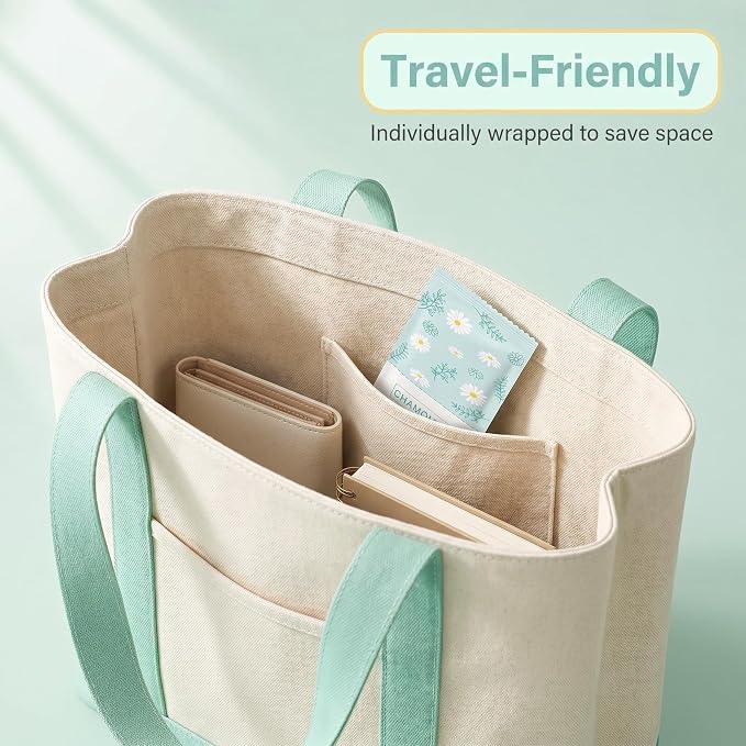 Travel Feminine Hygiene Wipes,50 Pack Feminine Wipes Individually Wrapped,pH-Balanced,Chamomile Extract,Portable,Larger Hygiene Wipes For Women To Give Friends Homeless People