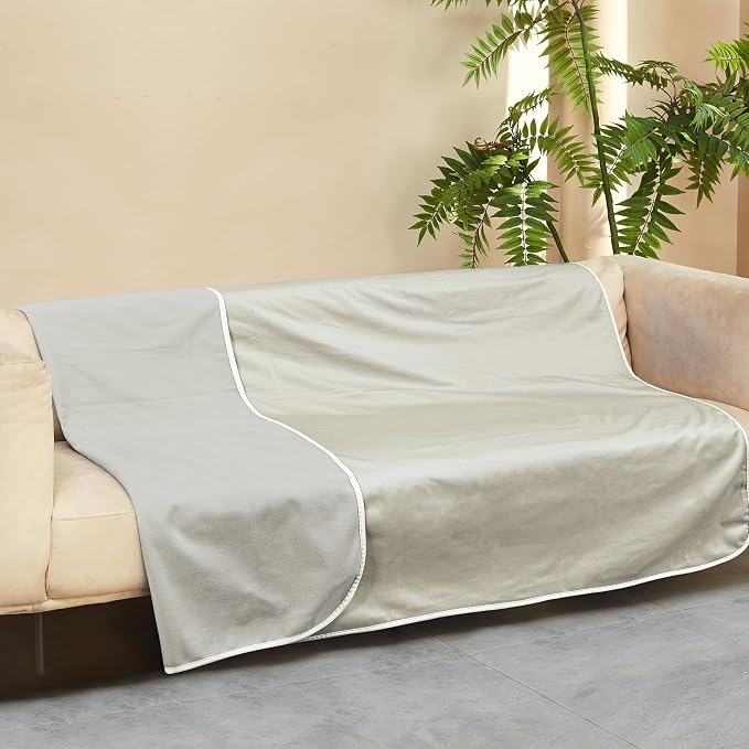 Kritter Planet Waterproof Cooling Dog Blanket, Summer Furniture Protector | 50 x 60 Inch Reversible Mat for Sofa, Bed & Car Seat, Lightweight, Washable & Comfort, Indoor & Outdoor Use for Dogs & Cats