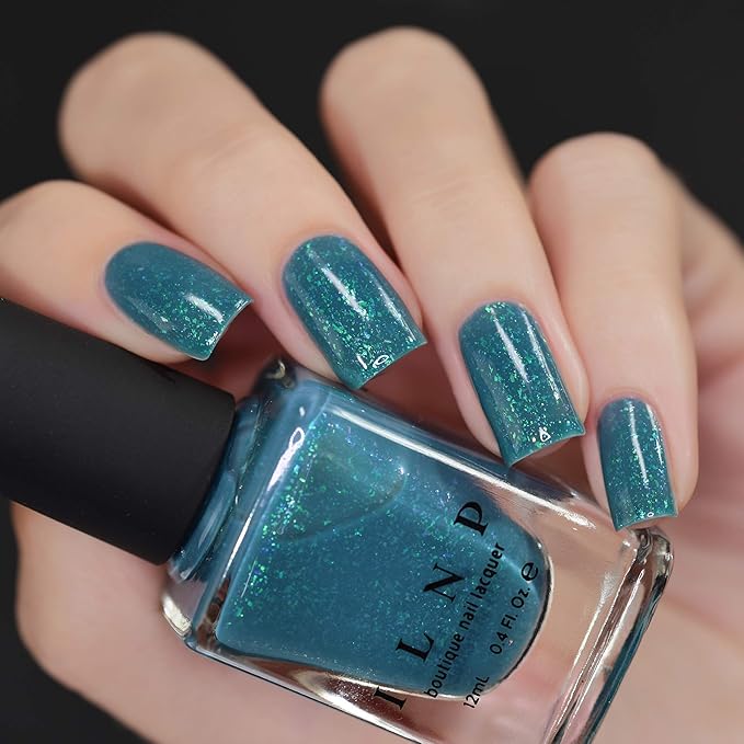ILNP The Message - Celadon Blue Jelly Shimmer Nail Polish