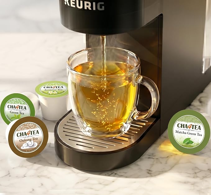 Cha4TEA 36-Count K Cups Assorted Green Tea for Keurig K-Cup Brewers (Matcha Green, Green Tea, Jasmine Green Tea, Oolong Tea)