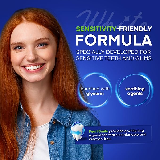 Pearl Smile Teeth Whitening Pen – 35% Urea Peroxide Gel, Clear Twist-Dispensing Whitening Pens for Stain Removal, Professional-Strength, Easy-to-Use, Travel-Friendly(A Set of 5 Pens)