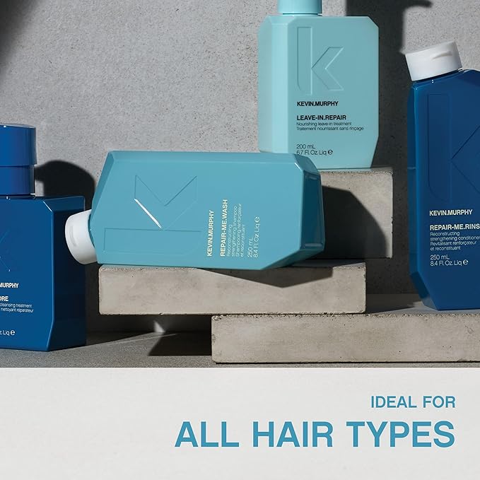 KEVIN.MURPHY REPAIR-ME.WASH - Moisturising Hair Repair Shampoo - Hydrating Frizz Control Shampoo - Sulphate & Paraben Free Hair Care - 1 L / 33.8 fl oz