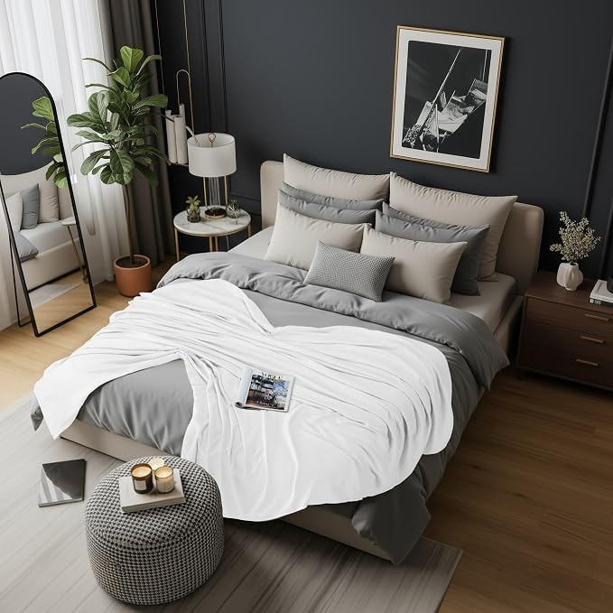 Utopia Bedding Cotton Blend White Waffle Blanket Queen - 90x90 Inches | Lightweight, Skin Friendly, Breathable, All Season, Luxury, Bed, Couch, Sofa