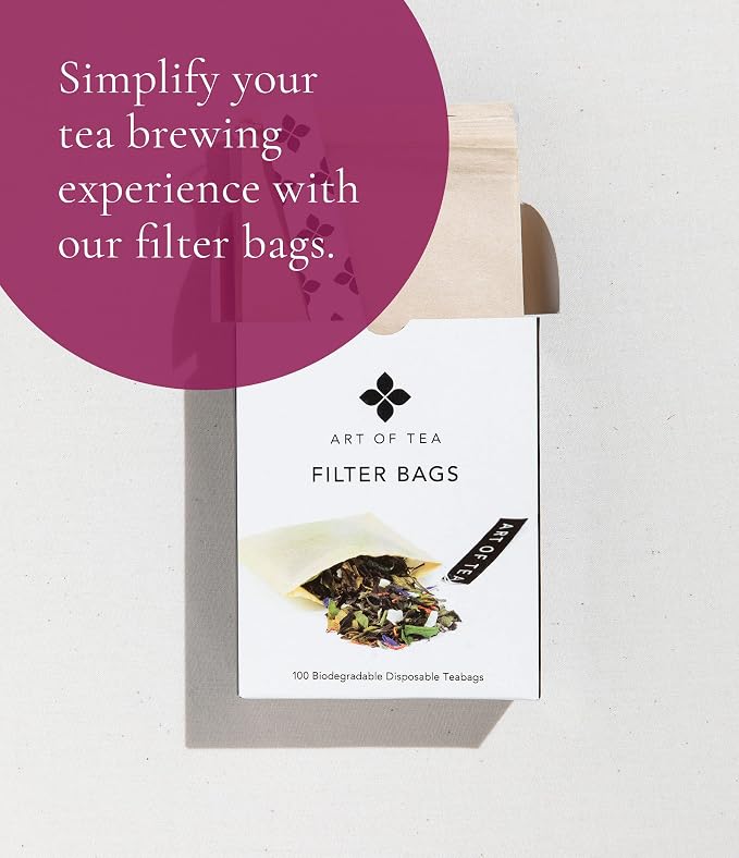 Art of Tea Green Pomegranate 12 Count Green Tea Bags, Premium Organic Green Tea with Pomegranate Flavor, Antioxidant Rich Fruity Green Tea Sachets, Gourmet Pyramid Tea Bags