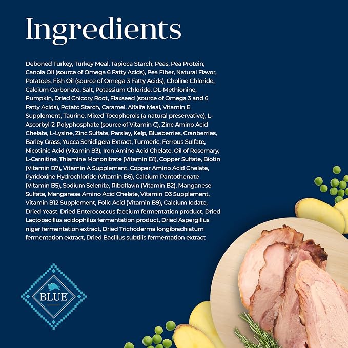 Blue Buffalo Basics Turkey Grain-Free Dry Cat Food, 5 lb | Skin & Stomach Care, Real Turkey #1 Ingredient, Limited Ingredient Diet, Antioxidant-Rich LifeSource Bits, Skin & Coat Health