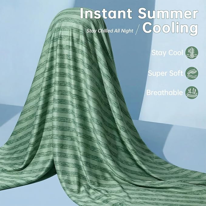Guohaoi Cooling Blanket for Hot Sleepers and Night Sweats 50"x70" Twin Size | Arc-Chill Q-Max >0.5 Cool Fiber,100% Oeko-Tex Certified Lightweight Summer Blanket for Travel/Outdoor Ultra Cold Breathable