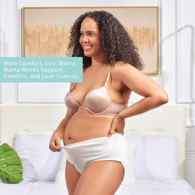 Mama & Wish® Postpartum Essentials Kit – Labor and Delivery Essentials for Moms After Birth – Postpartum Recovery Kit Includes Peri Bottle, Witch Hazel, Comfy Garments & More