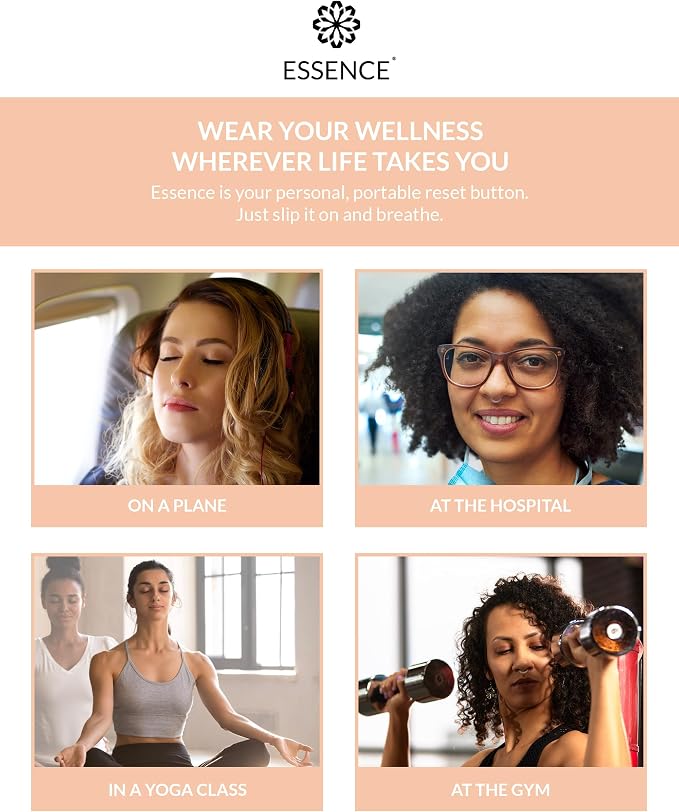HONÉ Essence Wearable Aromatherapy Nasal Diffuser – Immunity Blend Essential Oil Nose Ring – Personal Scent Clip for Travel, Work & Everyday Use – Made in USA
