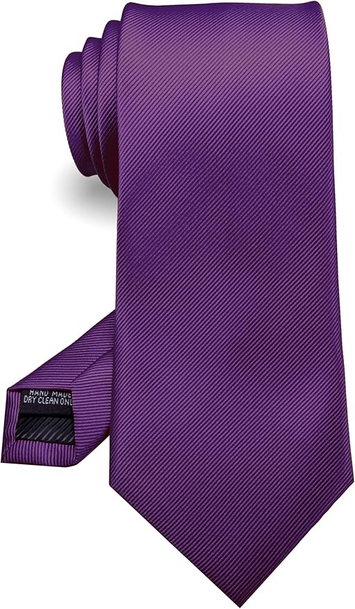 RBOCOTT Solid Color Tie Formal Necktie for Men