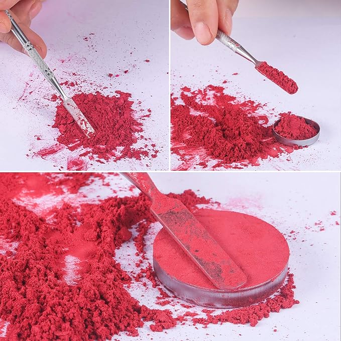 Sumind Magnetic Palette Mermaid Empty Makeup Palette with 1 Depotting Spatula and 30 Pcs Adhesive Metal Stickers for Eyeshadow Lipstick Blush Powder (Rectangle)