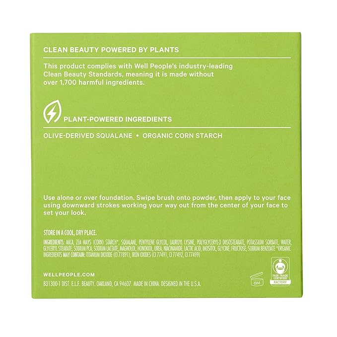 Well People Superpowder Brightening Powder, Baked Setting Powder For a Luminous Complexion, Blurs Imperfections & Smoothes Skin, Vegan & Cruelty-free, Petal