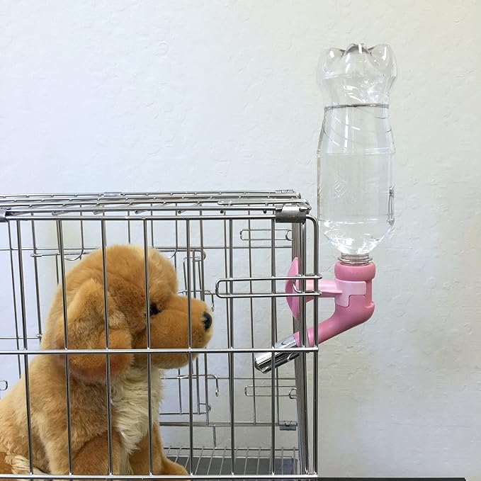 Choco Nose No-Drip Water Bottle for Large Dogs (Over 50 lb) – Leak-Proof Patented 22mm Nozzle Helps Prevent Mess & Spills, BPA Free Cage & Crate Mount Feeder for Kennels, 16.9 fl oz (C570)
