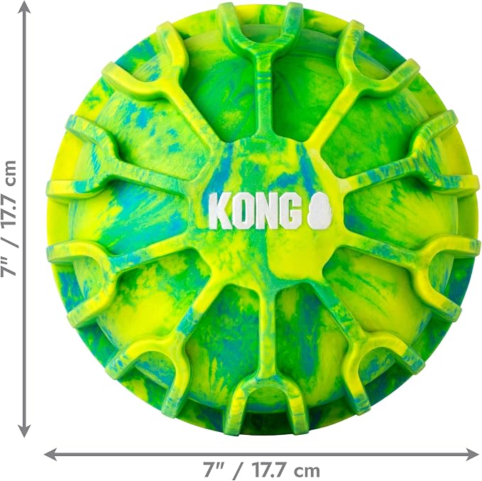 KONG FlexBall Interactive Fetch Toy, Floats in Water, for X-Large Dogs