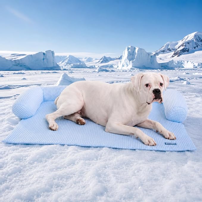 Spark Paws Cooling Couch Cover Dog Bed, Furniture Protector Mat | Non-Toxic Washable Pet Cooling Pad for Large, Medium and Small Dogs