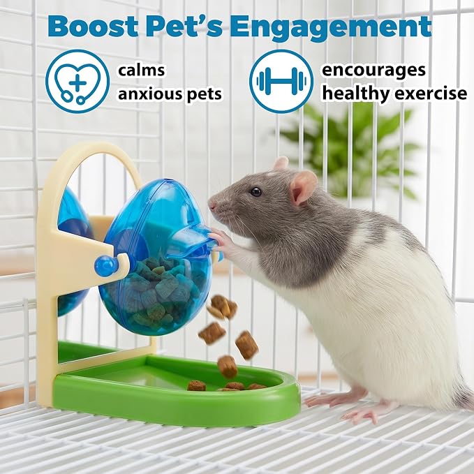 Rat Enrichment Foraging Toy, Intelligent Treat Dispensing Puzzle