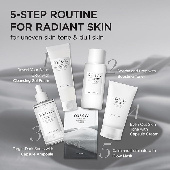 SKIN1004 Tone Balancing Boosting Toner, Korean Face Toner for Dark Spot, Centella Toner with Niacinamide & MadeWhite, Gentle Exfoliating, Radiant Skin, Daily Korean Skin Care, 7.10 fl.oz / 210ml
