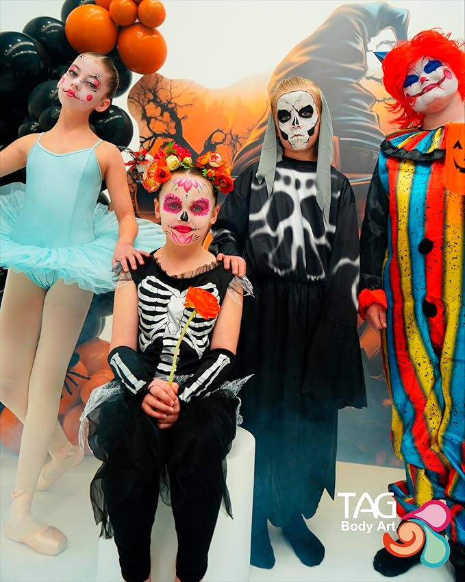 TAG Professional Face and Body Paint, Regular Red 32gm, non toxic, hypoallergenic, easy to wash off, ideal for Kids Parties, Halloween, Cosplay and Events