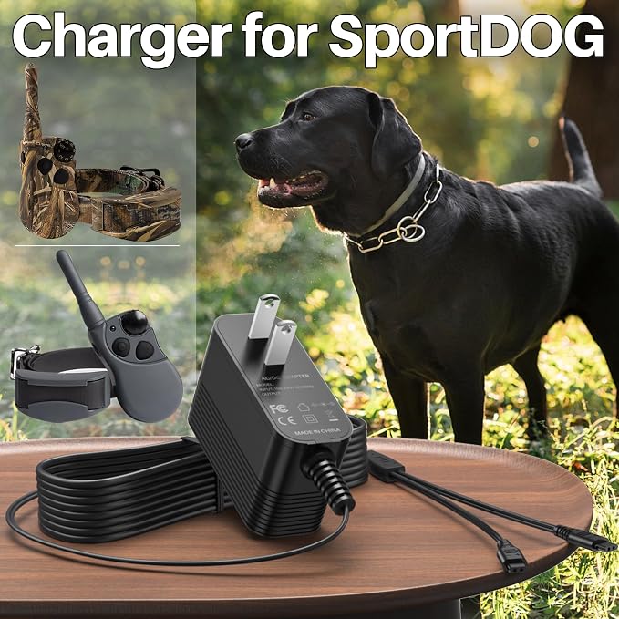 5V Power Cord for SportDOG Collar Charger for SportDOG Shock Collar Trainer